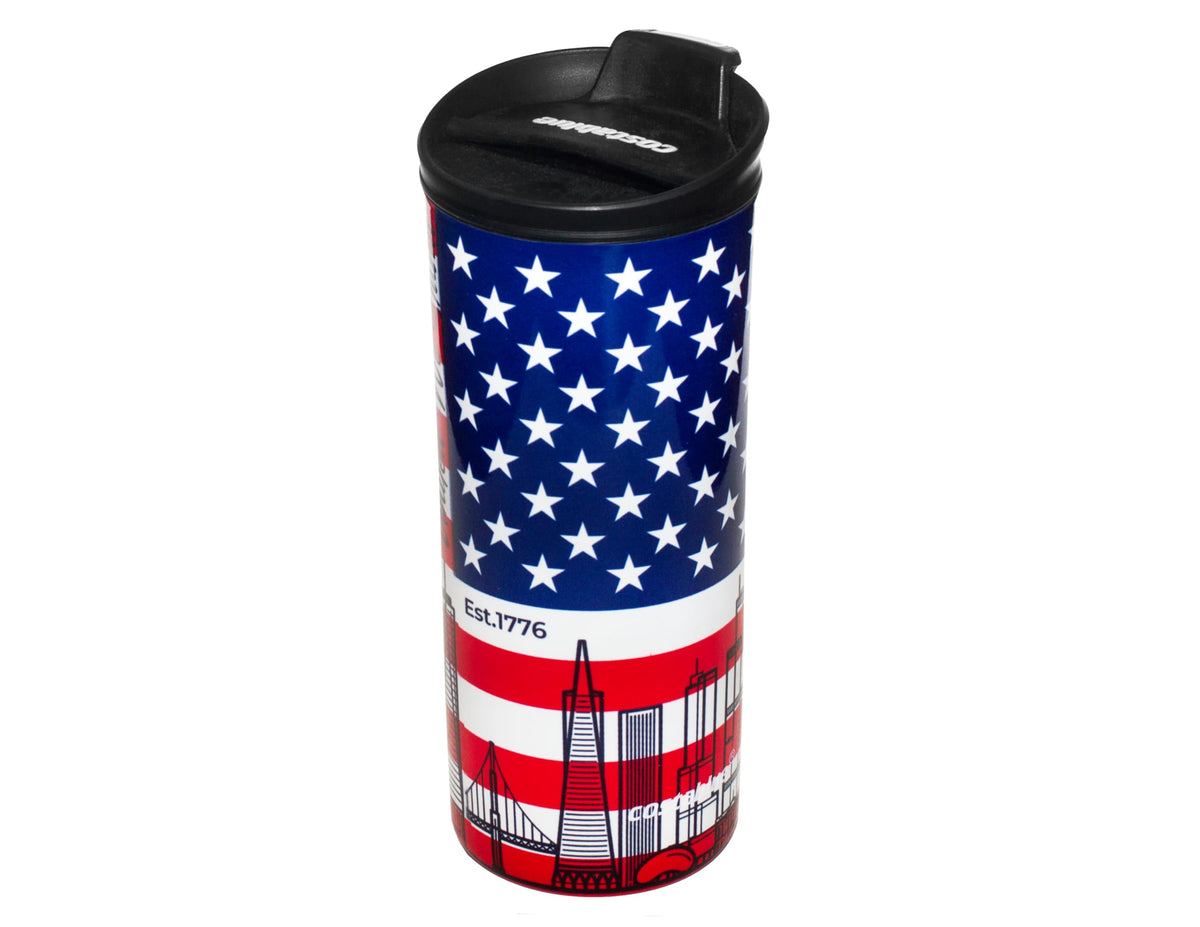 Travel Coffee Mug - 16 Oz. Stainless Steel Insulated Coffee Mug, Leak Proof Tumbler w/Dishwasher Safe Lid, Double Wall Travel Coffee Cup, Reusable Insulated Tumbler for Hot & Cold Beverages… Agata Grey Lid