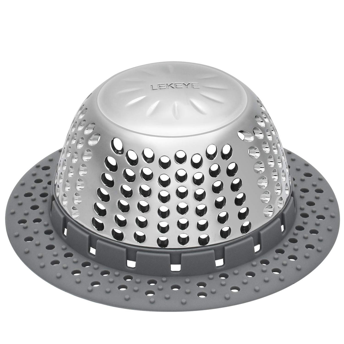 LEKEYE Drain Hair Catcher/Bathtub Cover/Drain Protector for Pop-Up &...