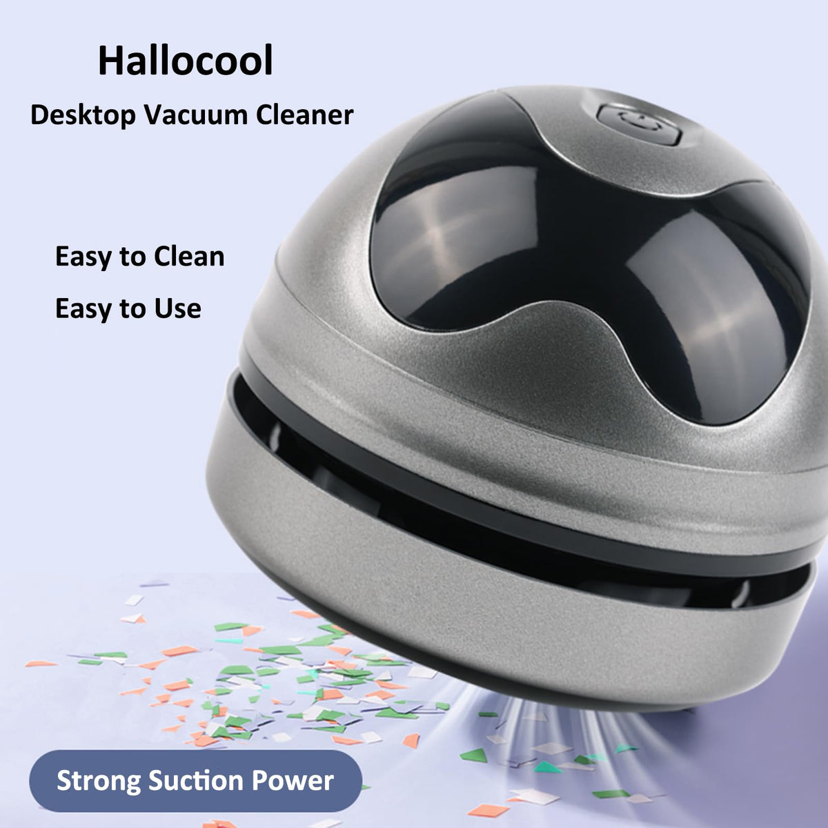 Desktop Vacuum Cleaner Mini Desk Vacuum Cleaner Portable Dust Crumb Sweeper White