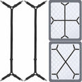 Siaomo Bed Sheet Fasteners Straps - 2 Way Adjustable Crisscross Corner...