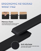 Laborio Computer Keyboard Wrist Rest, Keyboard Riser Stand for Desktop Purple Keyboard Stand With Wrist Rest