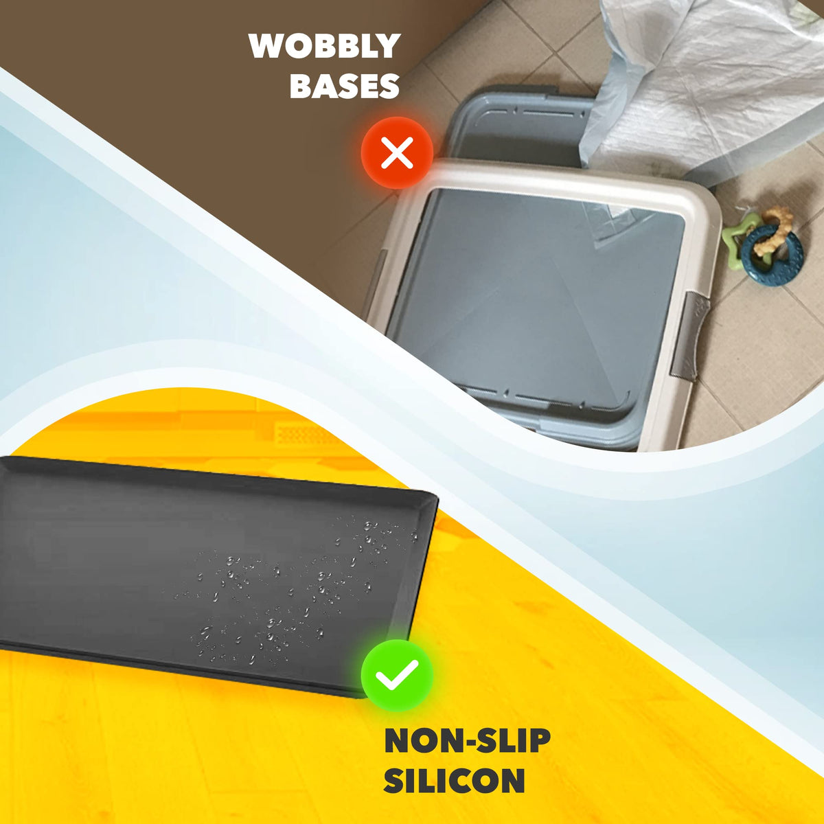 Dog Pee Pad Holder for Floor Protection and Training