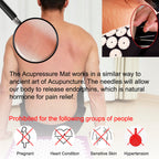 Acupressure Mat and Pillow Set with Carry Bag