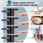Automatic Soap Dispenser Touchless, 13.5oz Rechargeable Liquid Pump Black Liquid