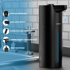 Automatic Soap Dispenser Touchless,15-Level,Kitchen Bathroom Black Bright Black