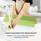 23" Ultra Silicone High Sink Splash Guard, Grey Gray