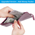 Passport Holder Cover Wallet RFID Blocking, Travel Essentials Pink Passport Covers