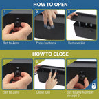 Power Strip Cover Box and Cable Management Organizer for Child Safety