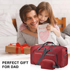 Felipe Varela Foldable Duffle Bag for Travel Weekend Overnight Gym Camping A Black 40L