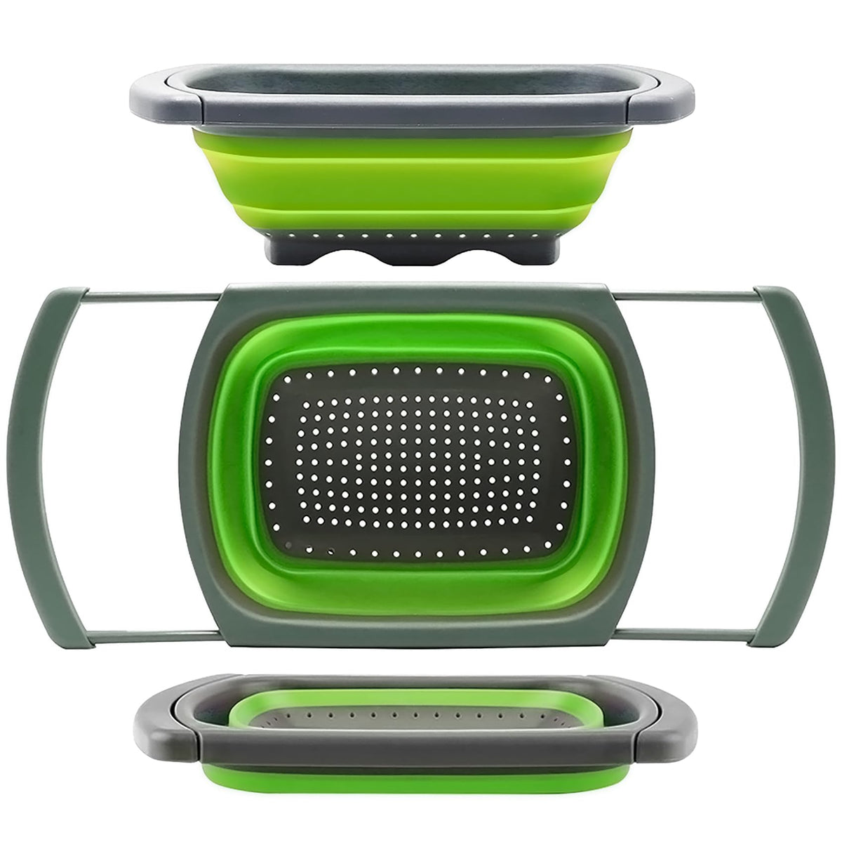 Qimh Colander collapsible, Strainer Over The Sink Vegetable Fruit...