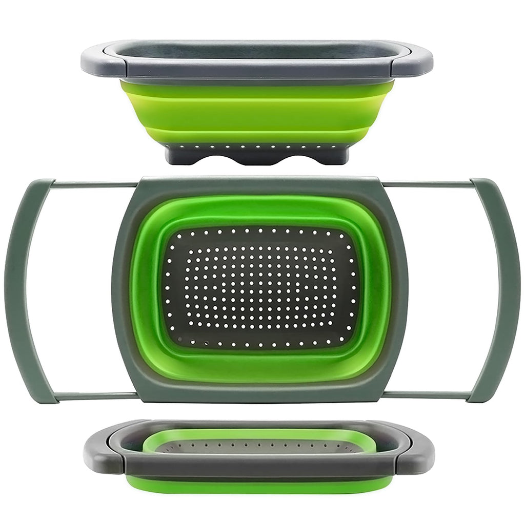 Qimh Colander collapsible, Strainer Over The Sink Vegetable Fruit...