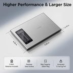 Ultrean Smart Food Kitchen Scale with Nutritional Calculator, APP for Calorie & Macro Tracking, AI Powered, Goal Progress, Digital Calorie Scale for Weight Loss, Stainless Steel, 22lb XX-Large