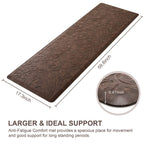 Kitchen Mat Cushioned Anti-Fatigue Comfort Standing Mat Rug for Home,Office Black 1'5" x 2'4" (Rectangular)