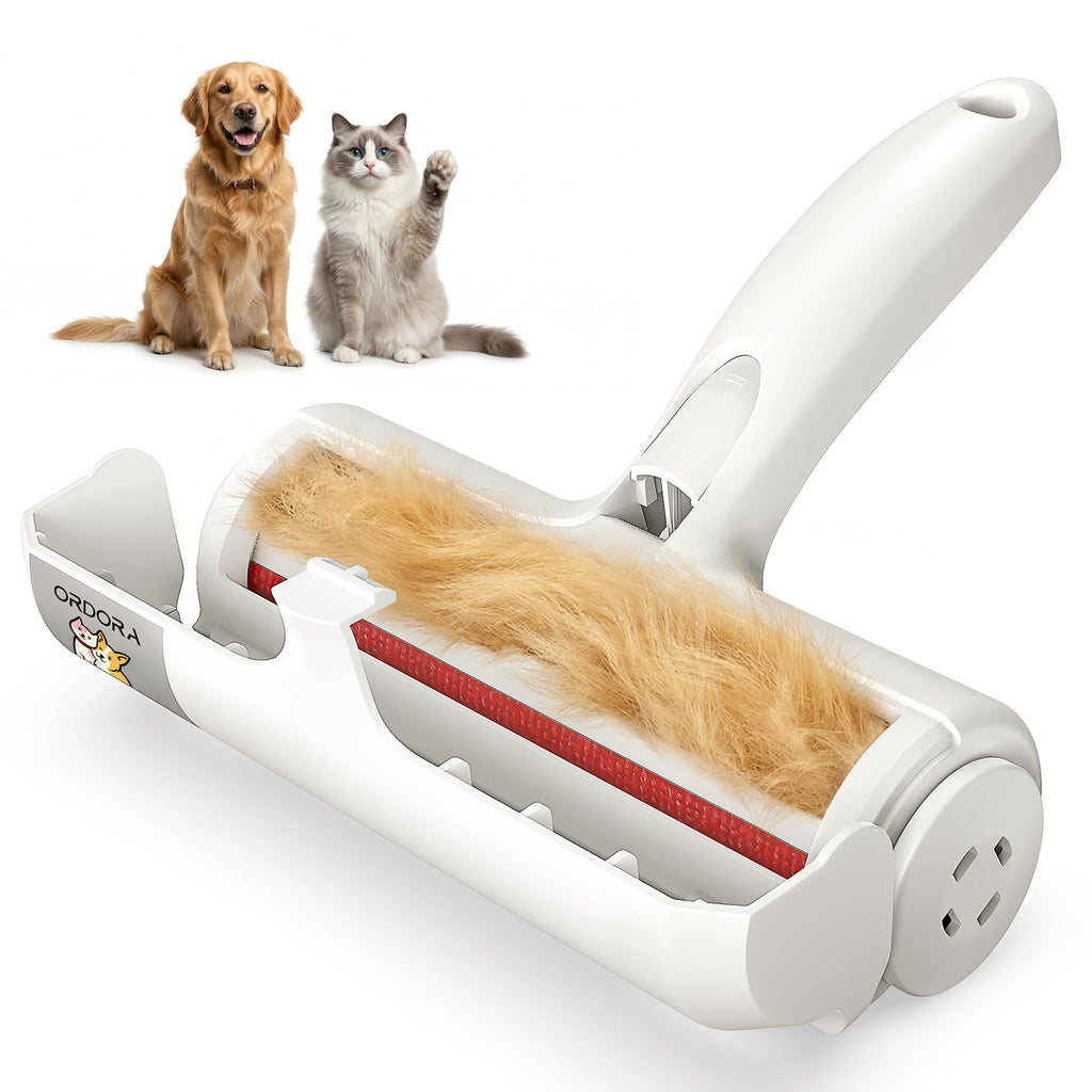 ORDORA Pet Hair Remover Roller, Reusable Lint Roller for Dog and Cat