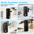 Automatic Liquid Soap Dispenser Touchless, Rechargeable, Adjustable White Gel