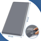 Kitchen Mat Cushioned Anti Fatigue Rug Standing and Comfort Floor Mats Chocolate 39"L x 17.3"W x 0.5"Th