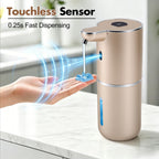 Automatic Soap Dispenser, Hand Soap Dispenser 12.8oz/380ml Smart Rechargeable, Liquid Touchless Soap Dispensers with 6-Level, Wall Mounted or Countertop Dish Soap Dispensing for Bathroom & Kitchen Black