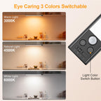 Gritin 14.7inch Under Cabinet Lighting Rechargeable 2 Pack Silver 14.7 inch