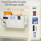 Bedside Caddy Bedside Storage Hanging Organizer for Bunk Dorm Bed Rail New Pink