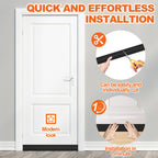 Door Draft Stopper, Door Sweep for Bottom of Door, Weather Stripping Door Seal Gap Filler Bottom Blocker Soundproofing Cold Air Insulation Save Energy Install Quickly Easily (Black, 39‘’) 39‘’ Black