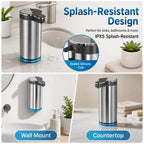 Automatic Foaming Soap Dispenser(IPX5 Waterproof, 12oz/350ml St-01 Foam Gray