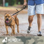 AUROTH Bungee Dog Leash for Large Dogs, No Pull for Shock Absorption Army Yellow MAX: 4.5 FT
