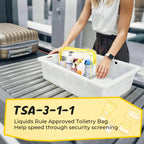 4 Pieces Clear Cosmetic Bags Bulk TSA Approved Toiletry Bag for Travel PVC Waterproof Clear Makeup Pouch with Zipper for Men and Women Carry-on Travel Essentials 4pcs SML Black