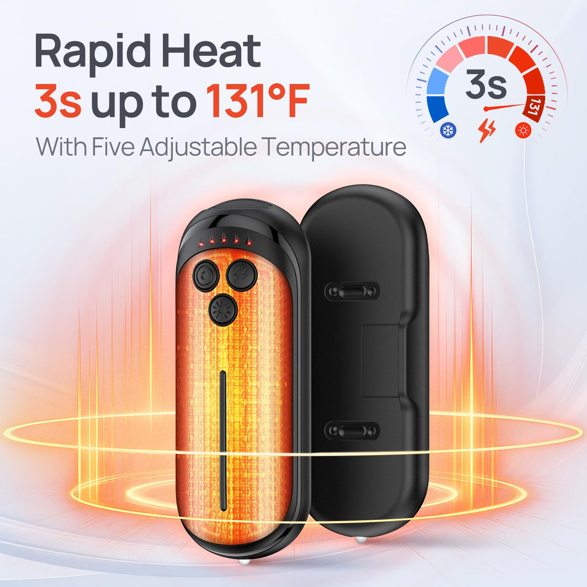 Rechargeable Hand Warmers Dual Pack Portable Electric Warmth