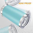 20oz Tumbler Bulk with Lid Stainless Steel Tumblers, 6 Pack