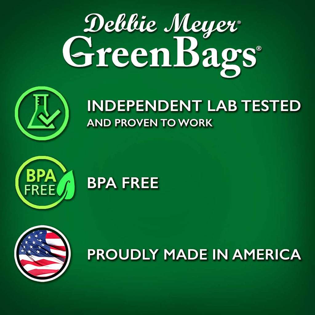 Debbie Meyer GreenBags, 20-Pack (8M, 8L, 4XL), Reusable Food Storage Bags