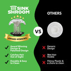 SinkShroom Ultra Revolutionary Bathroom Sink Drain Protector, Stainless Steel Single