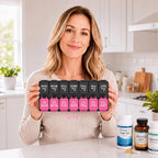 Extra Large Weekly Pill Organizer and AM/PM Medication Dispenser