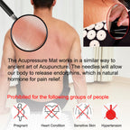 Acupressure Mat and Pillow Set with Carry Bag