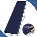 Kitchen Mat Cushioned Anti Fatigue Rug Standing and Comfort Floor Mats Chocolate 39"L x 17.3"W x 0.5"Th