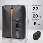 Travel Vacuum Bags With Pump, 2 Pack 22L Compression Kit For Clothes