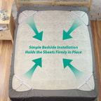 RayTour Bed Sheet Holder Straps Sheet Keepers Bedsheet Holders Fasteners 2 Sets 2 Sets - 8 Straps