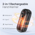 Rechargeable Hand Warmers Dual Pack Portable Electric Warmth