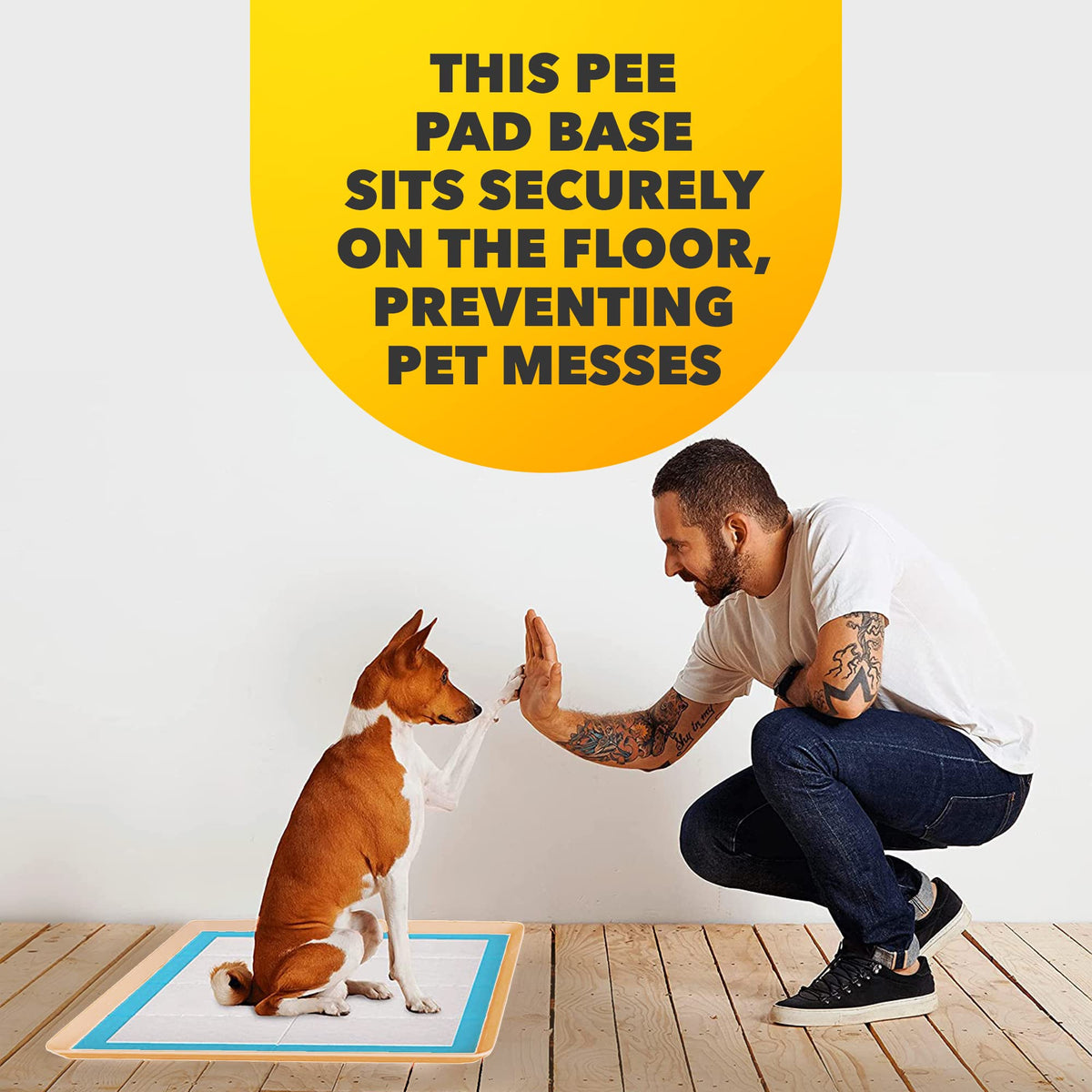 Dog Pee Pad Holder for Floor Protection and Training