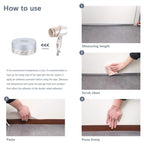 TAROSE Weather Stripping Door Seal, 33 Feet Long Transparent (Width 25mm) Lucent 25 mm, 33ft
