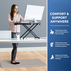 Kitchen Mat Cushioned Anti Fatigue Rug Standing and Comfort Floor Mats Chocolate 39"L x 17.3"W x 0.5"Th
