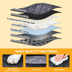 Large Dog Car Seat Half Back Seat Extender with Hard Bottom Black Large
