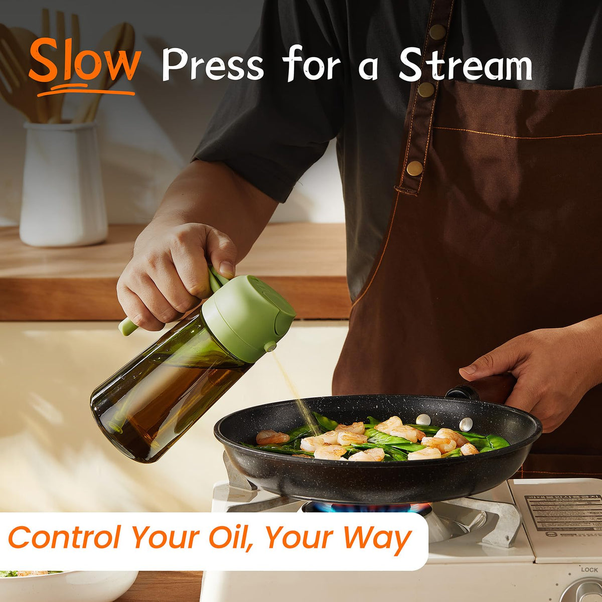 TrendPlain - Original 16oz/470ml Olive Oil Dispenser Bottle for Kitchen...