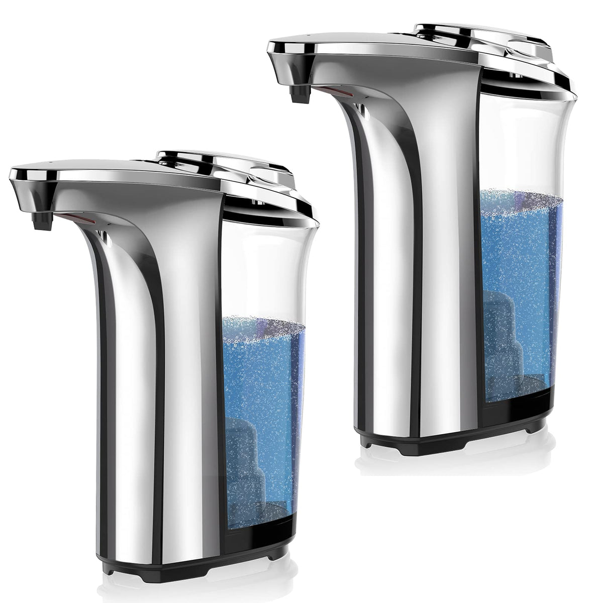 Automatic Soap Dispenser, 17oz Touchless Liquid Dish Soap Dispenser Kitchen Silver