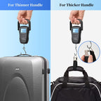 Rechargeable Luggage Scale, Digital Portable Bag Scale for Travel, Suitcase Weight Scale with Strap & Comfortable Handle, 110lb/50kg Capacity