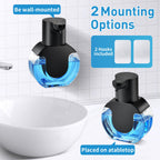 Automatic Foaming Soap Dispenser, 15oz/420ml Smart Hand Soap Dispensers, Touchless Wall Mount with 4-Level Adjustable, Rechargeable Foaming Hand Soap Dispenser for Bathroom Kitchen Office Black 1