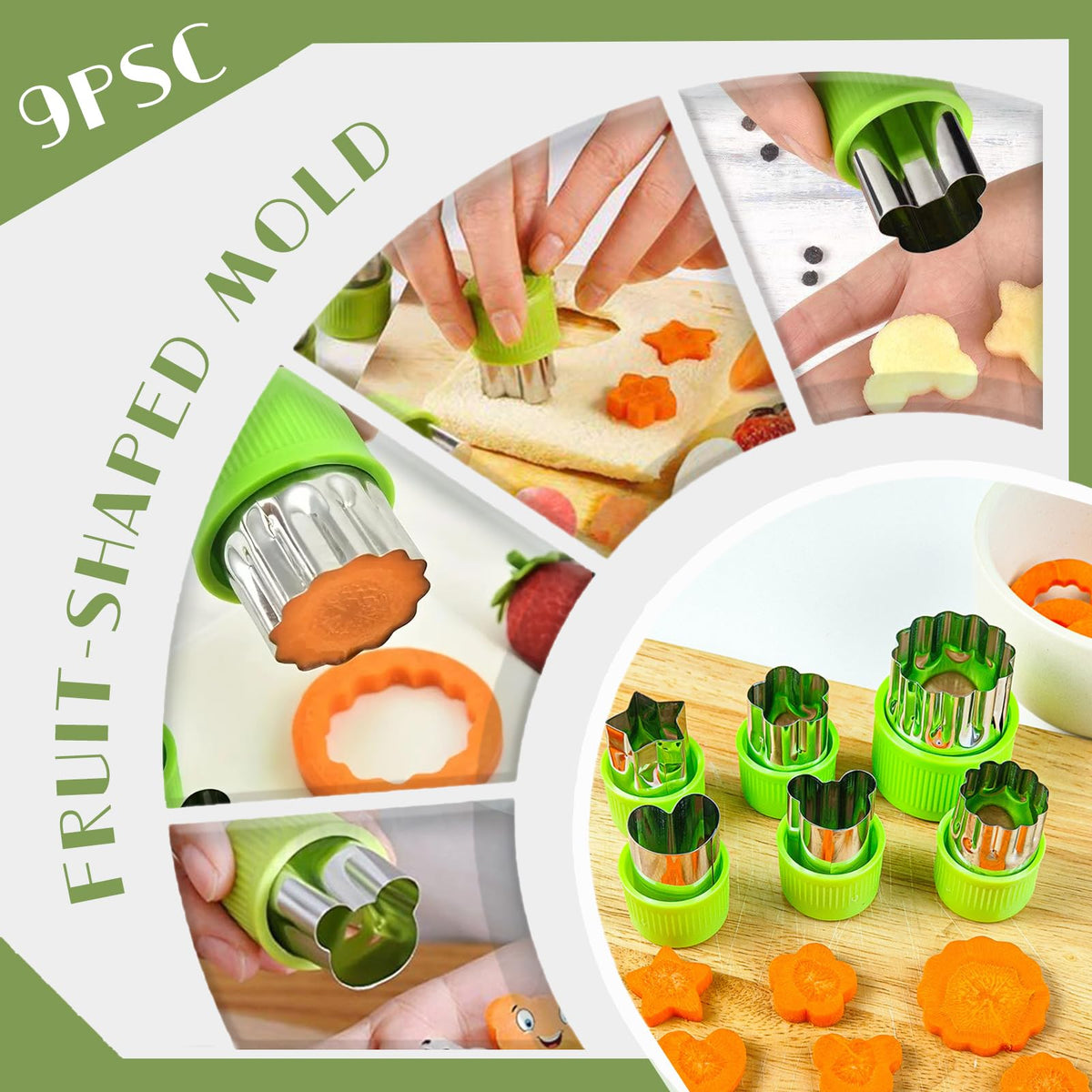 14Pcs Stainless Steel Fruits Vegetable Carving Tools Set 14 PCS