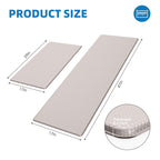 Kitchen Mats for Floor, [2PCS] Anti-Fatigue Kitchen Rugs, Black 2pc: 17" x 29" + 17" x 47"