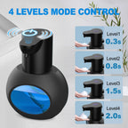 Automatic Foaming Soap Dispenser, 15oz/420ml Smart Hand Soap Dispensers, Touchless Wall Mount with 4-Level Adjustable, Rechargeable Foaming Hand Soap Dispenser for Bathroom Kitchen Office Black 1