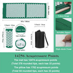 Acupressure Mat and Pillow Set with Carry Bag