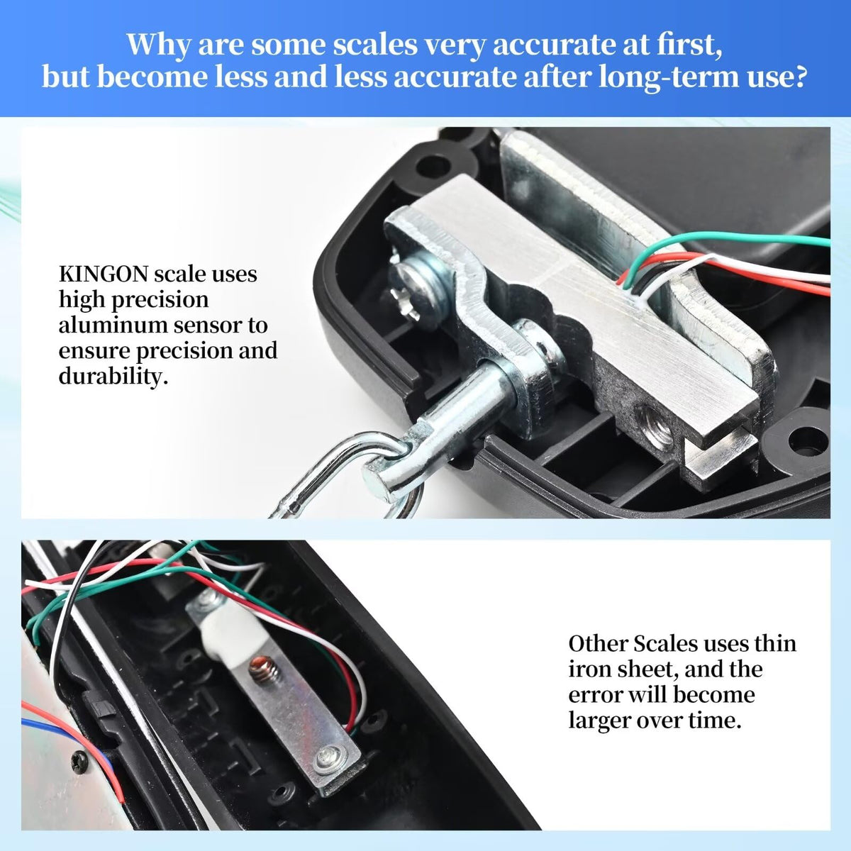 Rechargeable Luggage Scale, Digital Portable Bag Scale for Travel, Suitcase Weight Scale with Strap & Comfortable Handle, 110lb/50kg Capacity